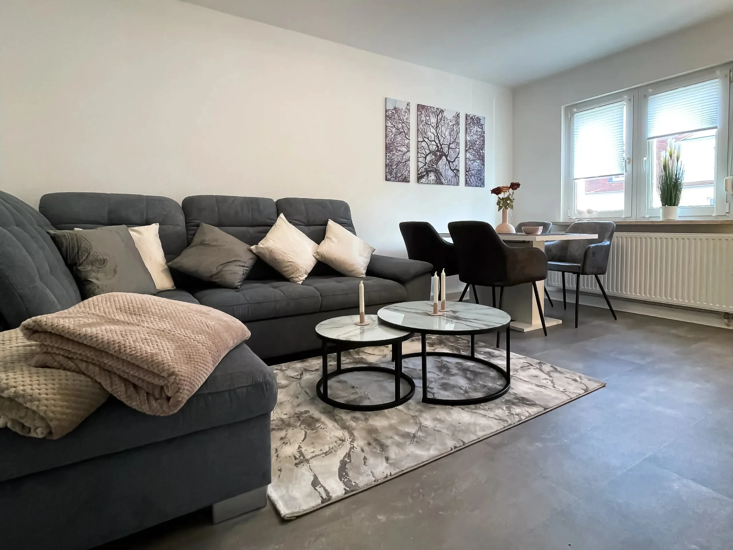 ferienwohnung-halle-wohnzimmer-graues-sofa